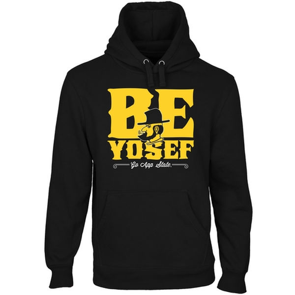 Men NCAA Appalachian State Mountaineers Be Yosef Pullover Hoodie Black